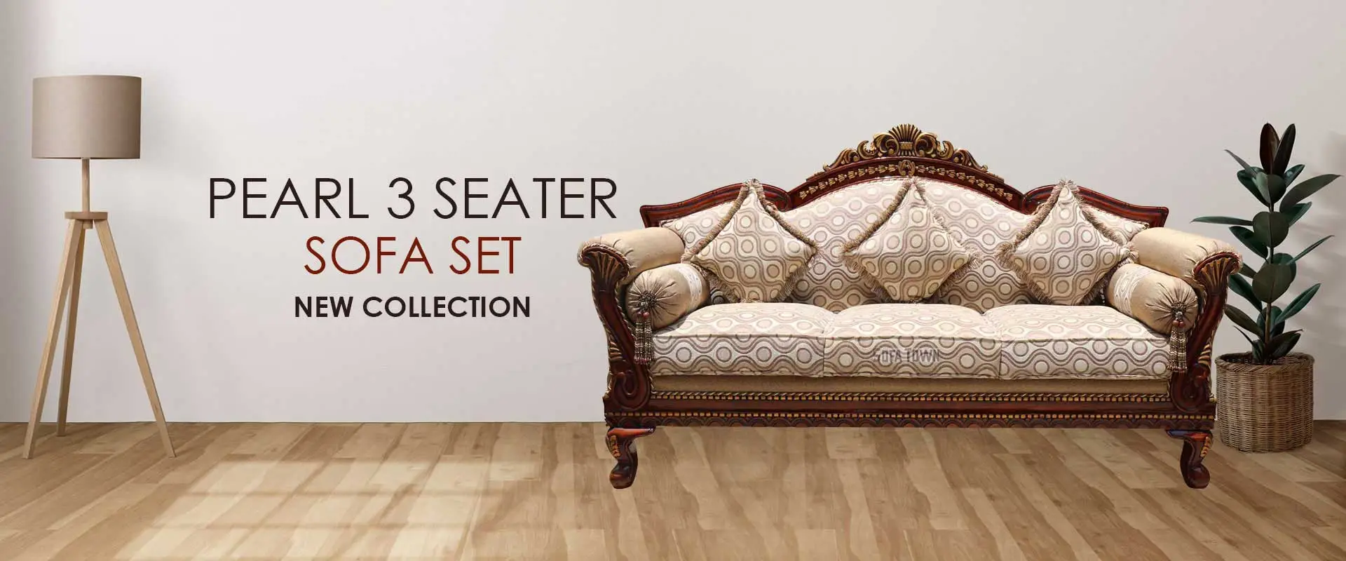 Pearl 3 Seater Sofa Set  Manufacturers in Bhopal